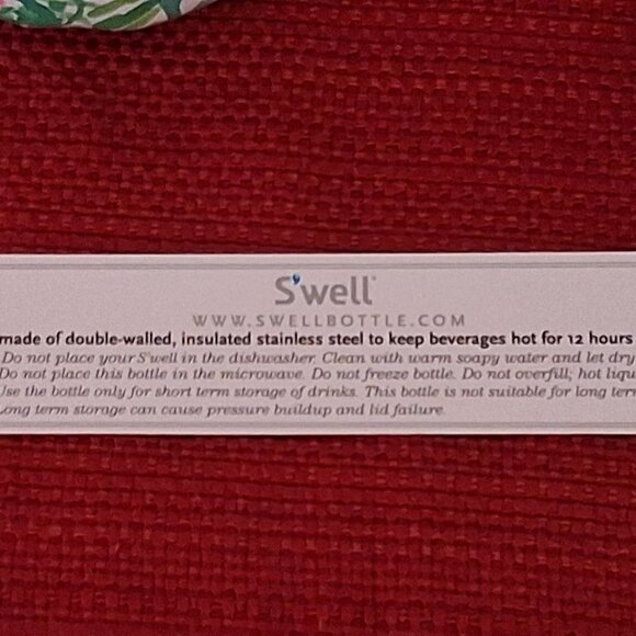 Lilly Pulitzer Swell Bottle RETIRED Palm Beach 17oz S'well Tumbler NEW Starbucks - Picture 10 of 14